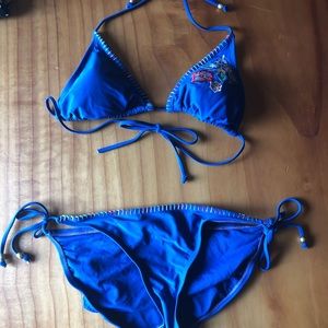 Women’s, Blue 2 Piece Swim Suit